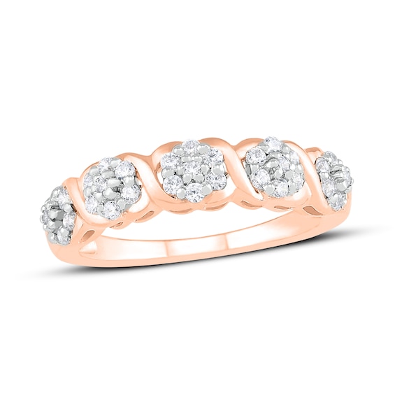 Diamond Fashion Ring 1/2 ct tw Round-Cut 10K Rose Gold