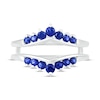 Thumbnail Image 2 of Blue Sapphire Enhancer Ring Round-Cut 10K White Gold