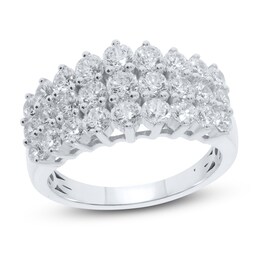 Diamond Ring 2 ct tw Round-cut 10K White Gold