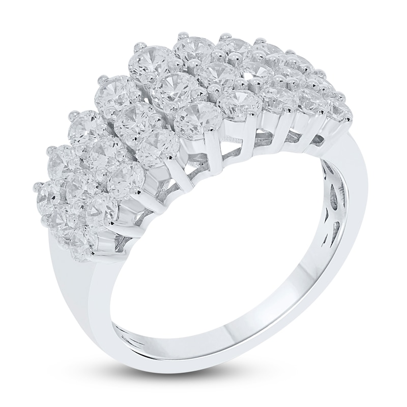 Diamond Ring 2 ct tw Round-cut 10K White Gold