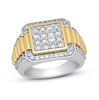 Thumbnail Image 1 of Men's Diamond Ring 2 ct tw Round-cut 10K Two-Tone Gold