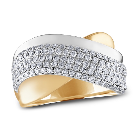 Diamond Ring 1 ct tw Round-Cut 14K Two-Tone Gold