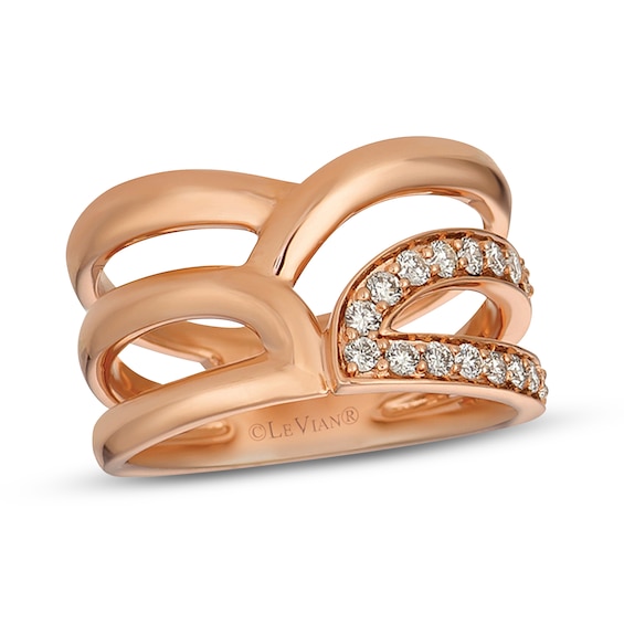 Le Vian Diamond Ring 1/3 ct tw 14K Strawberry Gold
