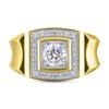 Thumbnail Image 2 of Men's Lab-Created Diamonds by KAY Square Ring 1 ct tw 14K Yellow Gold