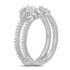 Neil Lane Diamond Enhancer Ring 3/4 ct tw Round & Baguette-cut 14K White Gold