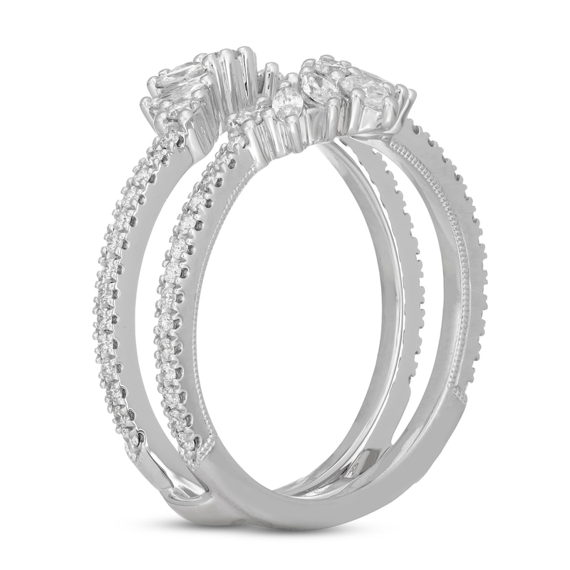 Neil Lane Diamond Enhancer Ring 3/4 ct tw Round, Marquise & Pear-Shaped 14K White Gold
