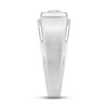 Thumbnail Image 2 of Men's Diamond Wedding Band 1/2 ct tw Round-cut 10K White Gold