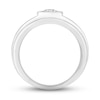 Thumbnail Image 3 of Men's Diamond Wedding Band 1/2 ct tw Round-cut 10K White Gold