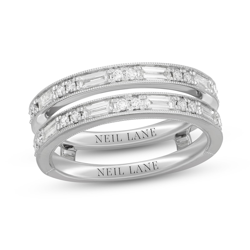 Neil Lane Diamond Enhancer Ring 1 ct tw Round & Baguette-cut 14K White Gold