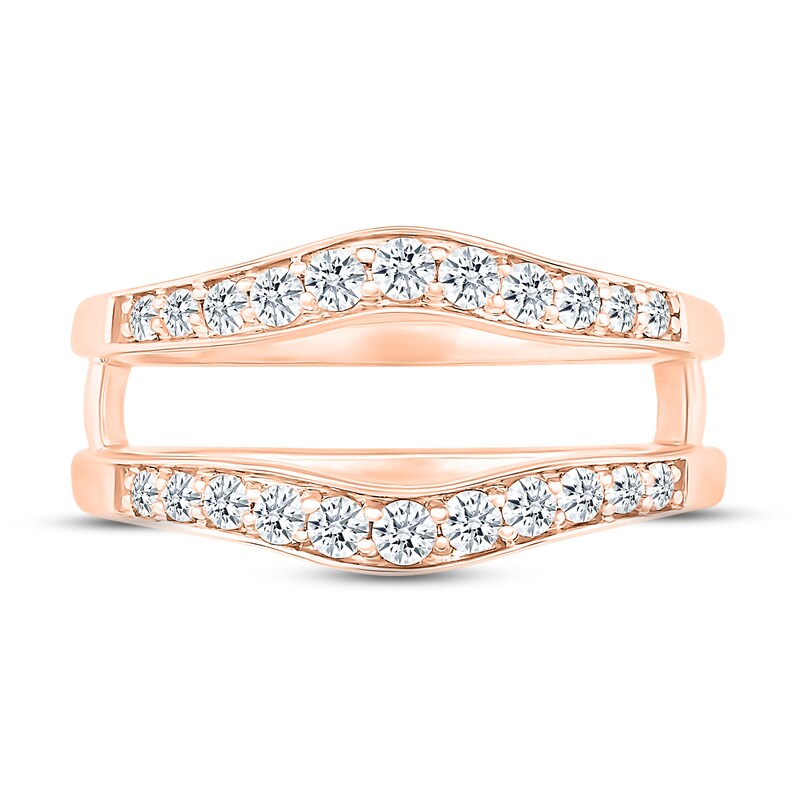 Main Image 2 of Adore Diamond Enhancer Ring 1/2 ct tw Round-cut 10K Rose Gold