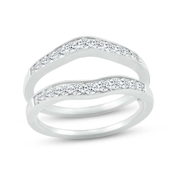 Adore Diamond Enhancer Ring 1/2 ct tw Round-cut 10K White Gold