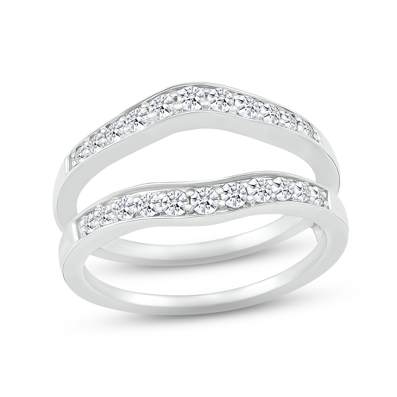 Main Image 1 of Adore Diamond Enhancer Ring 1/2 ct tw Round-cut 10K White Gold