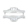 Thumbnail Image 2 of Adore Diamond Enhancer Ring 1/3 ct tw Baguette & Round-cut 10K White Gold