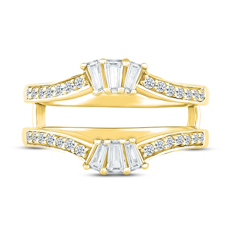 Main Image 2 of Adore Diamond Enhancer Ring 1/3 ct tw Baguette & Round-cut 10K Yellow Gold