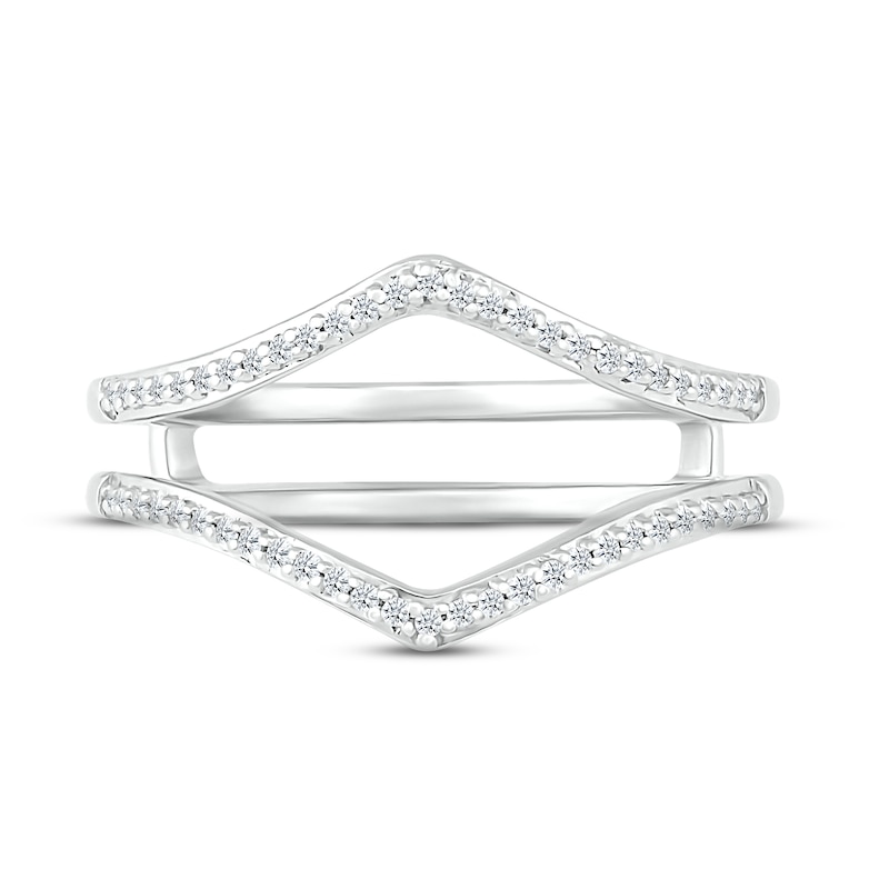 Main Image 2 of Adore Diamond Enhancer Ring 1/6 ct tw Round-cut 10K White Gold