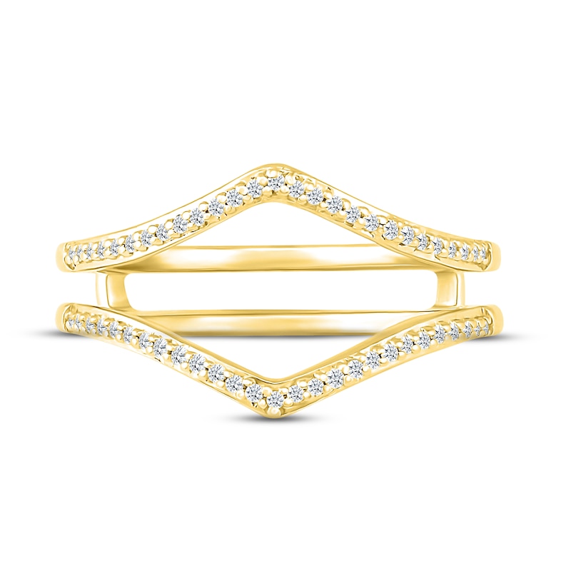 Diamond Enhancer Ring 1/6 ct tw Round-cut 10K Yellow Gold