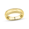 Thumbnail Image 1 of Adore Men's Diamond Wedding Band 1/8 ct tw Round-cut 10K Yellow Gold