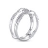 Thumbnail Image 1 of Diamond Insert Ring 1/3 ct tw Round-cut 14K White Gold