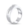 Thumbnail Image 2 of Men's Diamond Wedding Band 3/4 ct tw Square-cut 10K White Gold
