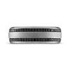 Thumbnail Image 2 of Men's Black Diamond Wedding Band 1/3 ct tw Round-cut 10K White Gold