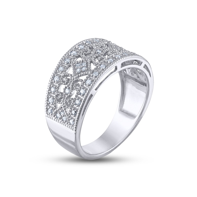 Main Image 2 of Diamond Ring 1/5 ct tw Round-cut Sterling Silver