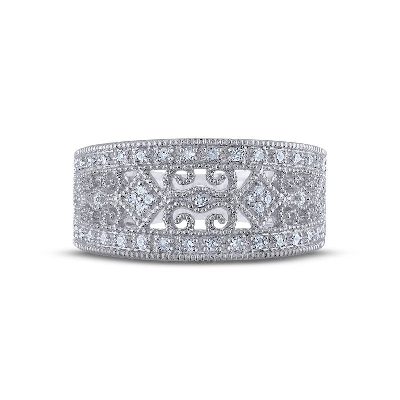 Main Image 3 of Diamond Ring 1/5 ct tw Round-cut Sterling Silver