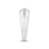 Thumbnail Image 2 of Adore Men's Diamond Wedding Band 3/8 ct tw Square-cut 10K White Gold