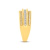 Thumbnail Image 2 of Men's Diamond Wedding Band 1 ct tw Square & Round-cut 14K Yellow Gold