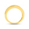 Thumbnail Image 3 of Men's Diamond Wedding Band 1 ct tw Square & Round-cut 14K Yellow Gold
