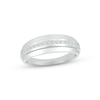 Thumbnail Image 1 of Adore Men's Diamond Wedding Band 1/4 ct tw Round-cut 10K White Gold