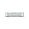 Thumbnail Image 2 of Adore Men's Diamond Wedding Band 1/4 ct tw Round-cut 10K White Gold