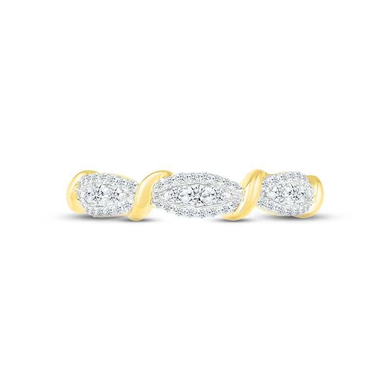 Main Image 2 of Diamond Ring 1/4 ct tw Round-cut 10K Yellow Gold