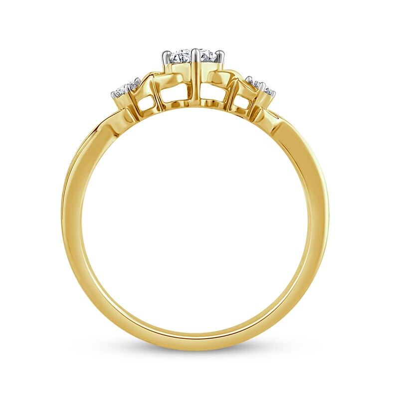 XO from KAY Diamond Promise Ring 1/4 ct tw Round-cut 10K Yellow Gold