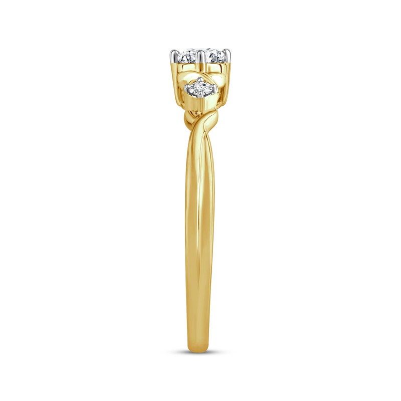 XO from KAY Diamond Promise Ring 1/4 ct tw Round-cut 10K Yellow Gold