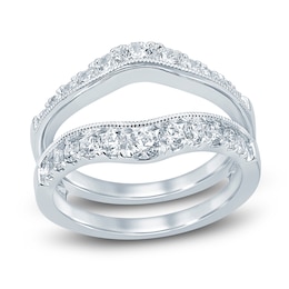 Diamond Enhancer Ring 1 ct tw Round-cut 14K White Gold