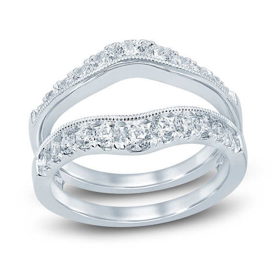 Diamond Enhancer Ring 1 ct tw Round-cut 14K White Gold