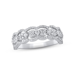 Diamond Ring 3/4 ct tw Round-cut 10K White Gold