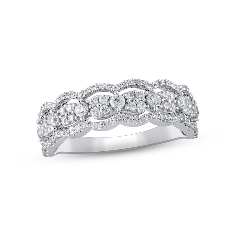 Main Image 1 of Diamond Ring 3/4 ct tw Round-cut 10K White Gold