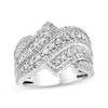 Thumbnail Image 1 of Diamond Bypass Ring 1-1/2 ct tw 14K White Gold
