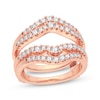 Thumbnail Image 1 of Diamond Double Row Enhancer Ring 5/8 ct tw Round-cut 14K Rose Gold