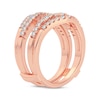 Thumbnail Image 2 of Diamond Double Row Enhancer Ring 5/8 ct tw Round-cut 14K Rose Gold