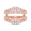Thumbnail Image 3 of Diamond Double Row Enhancer Ring 5/8 ct tw Round-cut 14K Rose Gold