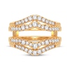 Thumbnail Image 3 of Diamond Double Row Enhancer Ring 5/8 ct tw Round-cut 14K Yellow Gold