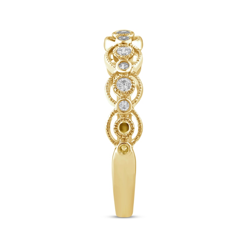 Main Image 2 of Round-Cut Diamond Ring 1/6 ct tw 10K Yellow Gold