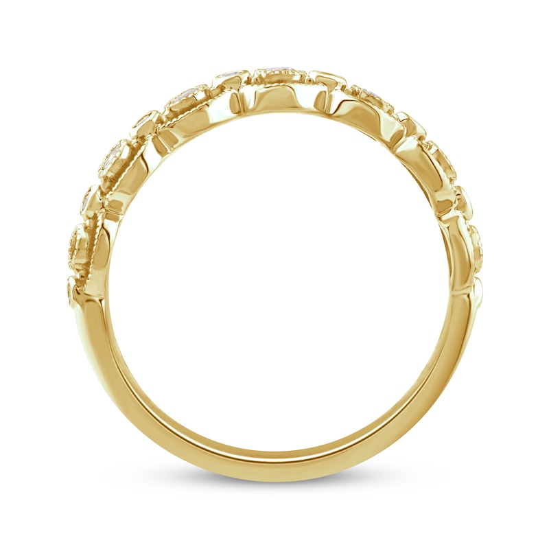 Main Image 3 of Round-Cut Diamond Ring 1/6 ct tw 10K Yellow Gold