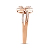 Thumbnail Image 1 of Round-Cut Diamond Bypass Promise Ring 1/5 ct tw 10K Rose Gold