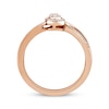 Thumbnail Image 2 of Round-Cut Diamond Bypass Promise Ring 1/5 ct tw 10K Rose Gold