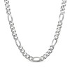 Thumbnail Image 1 of Diamond-Cut Figaro Chain Necklace 9mm Solid Sterling Silver 22"