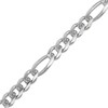 Thumbnail Image 2 of Diamond-Cut Figaro Chain Necklace 9mm Solid Sterling Silver 22"