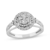Thumbnail Image 1 of Round-Cut Multi-Diamond Center Ring 1/4 ct tw 10K White Gold